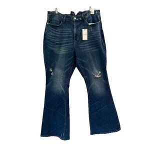 Judy Blue Jeans Womens 20W High Waist Flare Fit Stretch Bell Bottom Comfort NEW